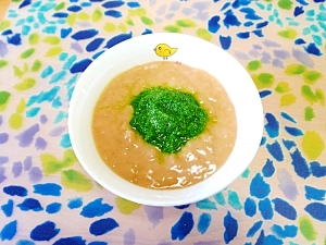 小松菜のきな粉ミルクスープ❤(離乳食 初期～中期)