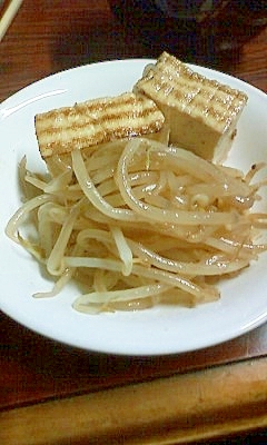 もやしと焼き豆腐の煮物☆すき焼き味