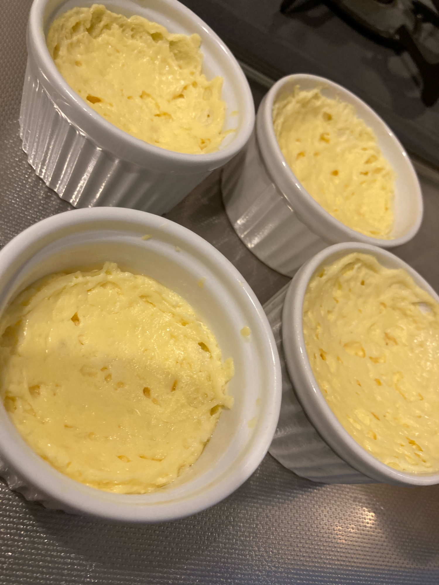 レンジで作るクリームチーズプリン