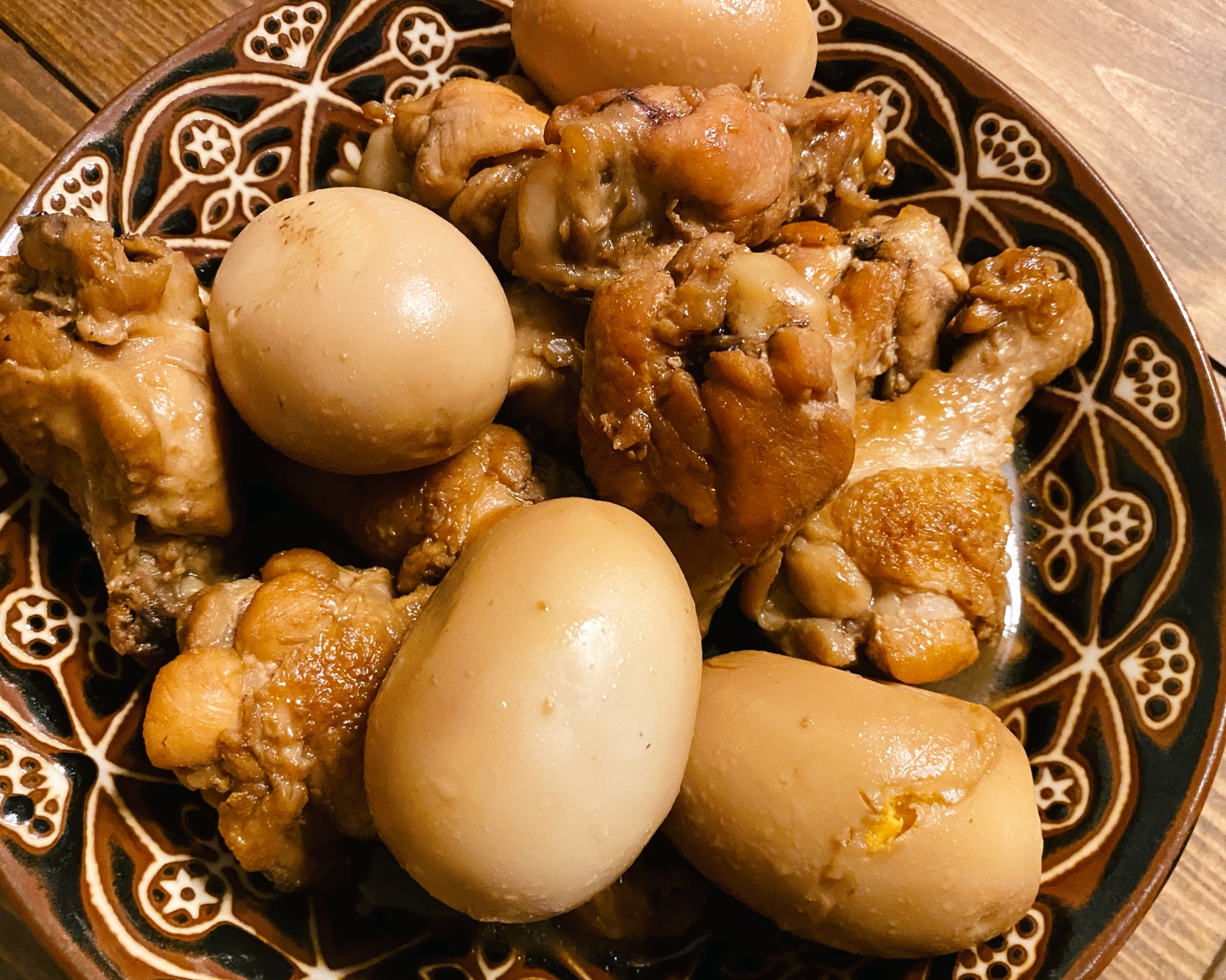 ♦︎-♢ 手羽元と卵の煮物 ♢-♦︎