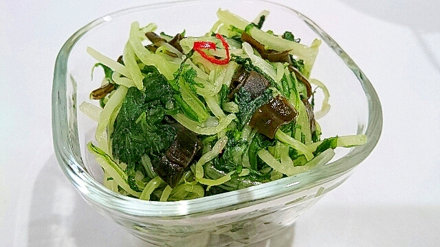 ピリ辛！！大量消費にも！！水菜の漬物