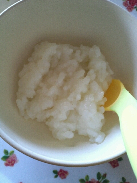 離乳食中期 ７倍粥 レシピ 作り方 By くみ4321 楽天レシピ