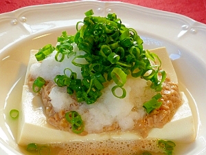 アツアツ♪　湯豆腐納豆おろし盛り