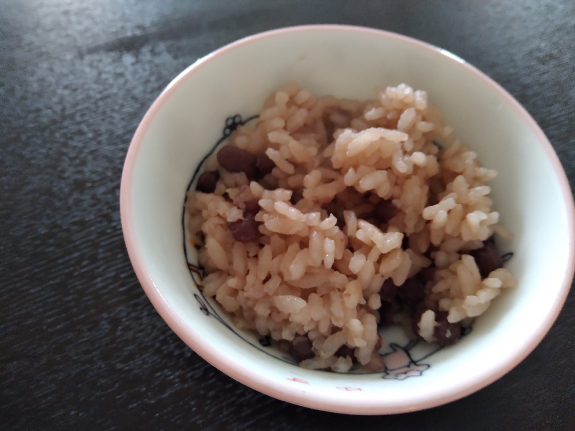 普通のお米で甘いお赤飯