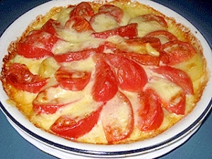 簡単！フレッシュトマトのポテトチーズ焼き