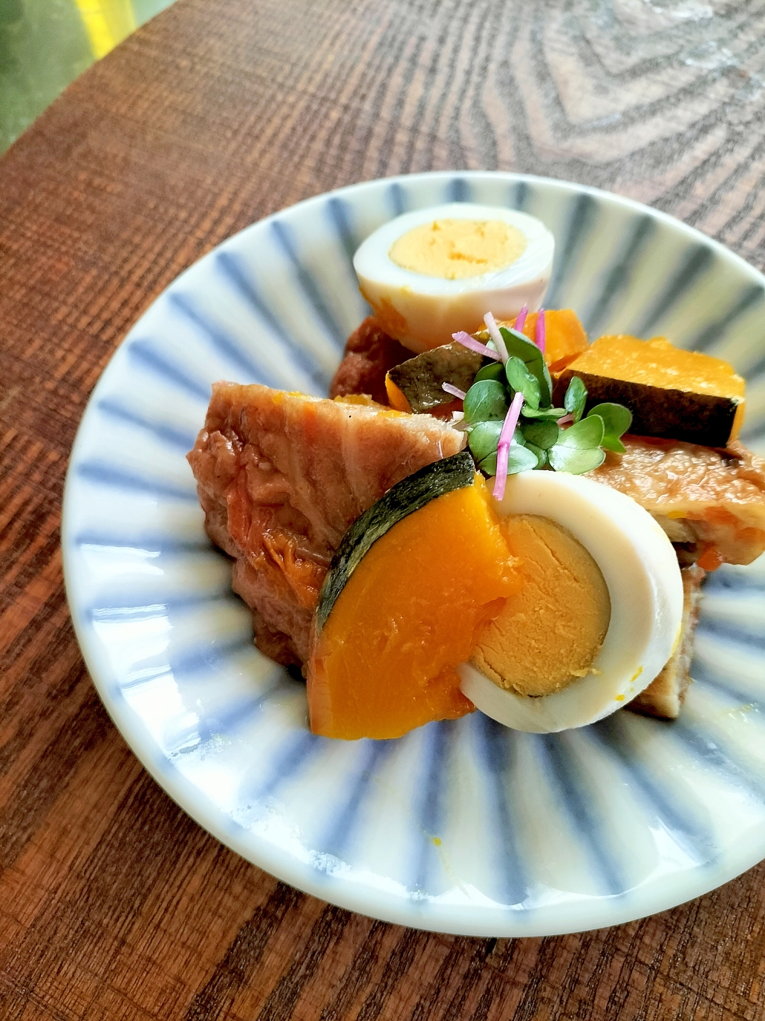 こっくり美味しい♪ごぼう天とかぼちゃのだし煮