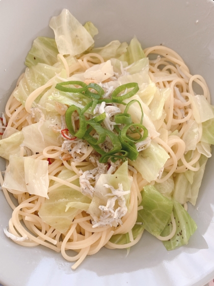 しらすを使ったパスタを作りたくてレシピを参考にさせて頂きました。ニンニクがきいていて美味しかったです！