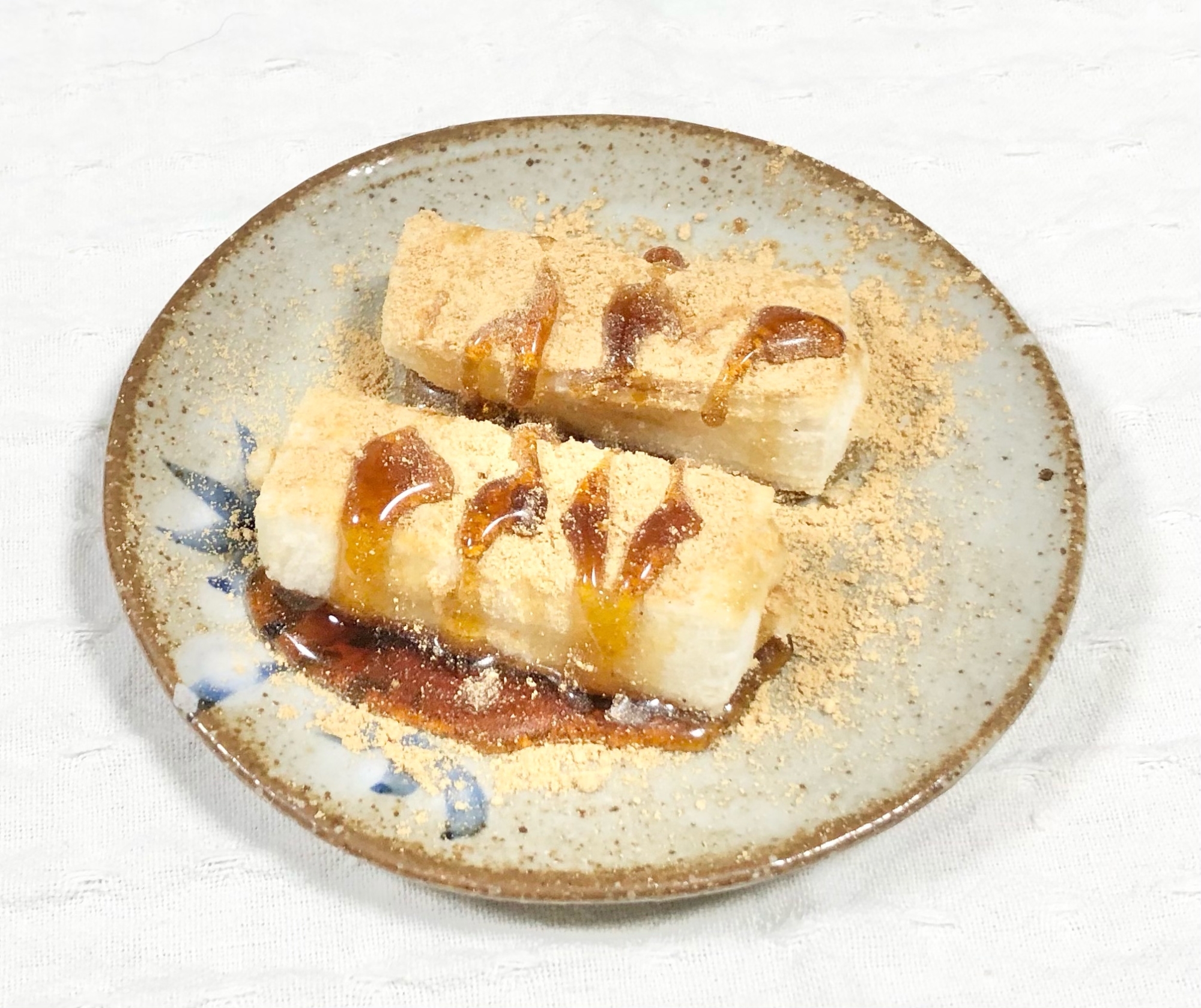 簡単⭐揚げた餅にきな粉と黒蜜(中華料理・红糖糍粑)
