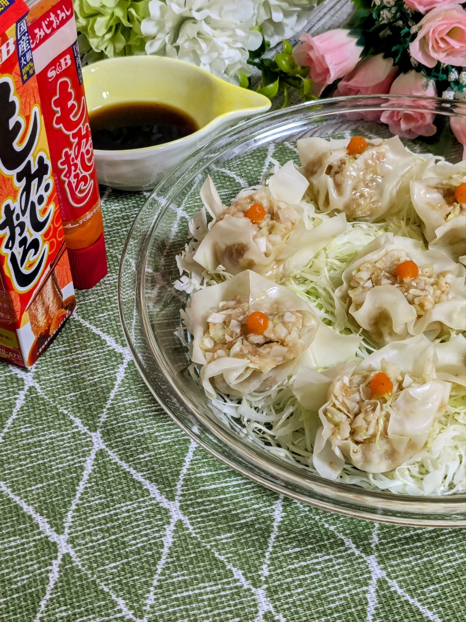 もみじおろしチューブで！〜キャベツ焼売〜