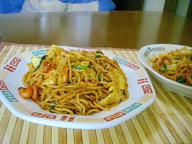 イカキムチ焼きそば