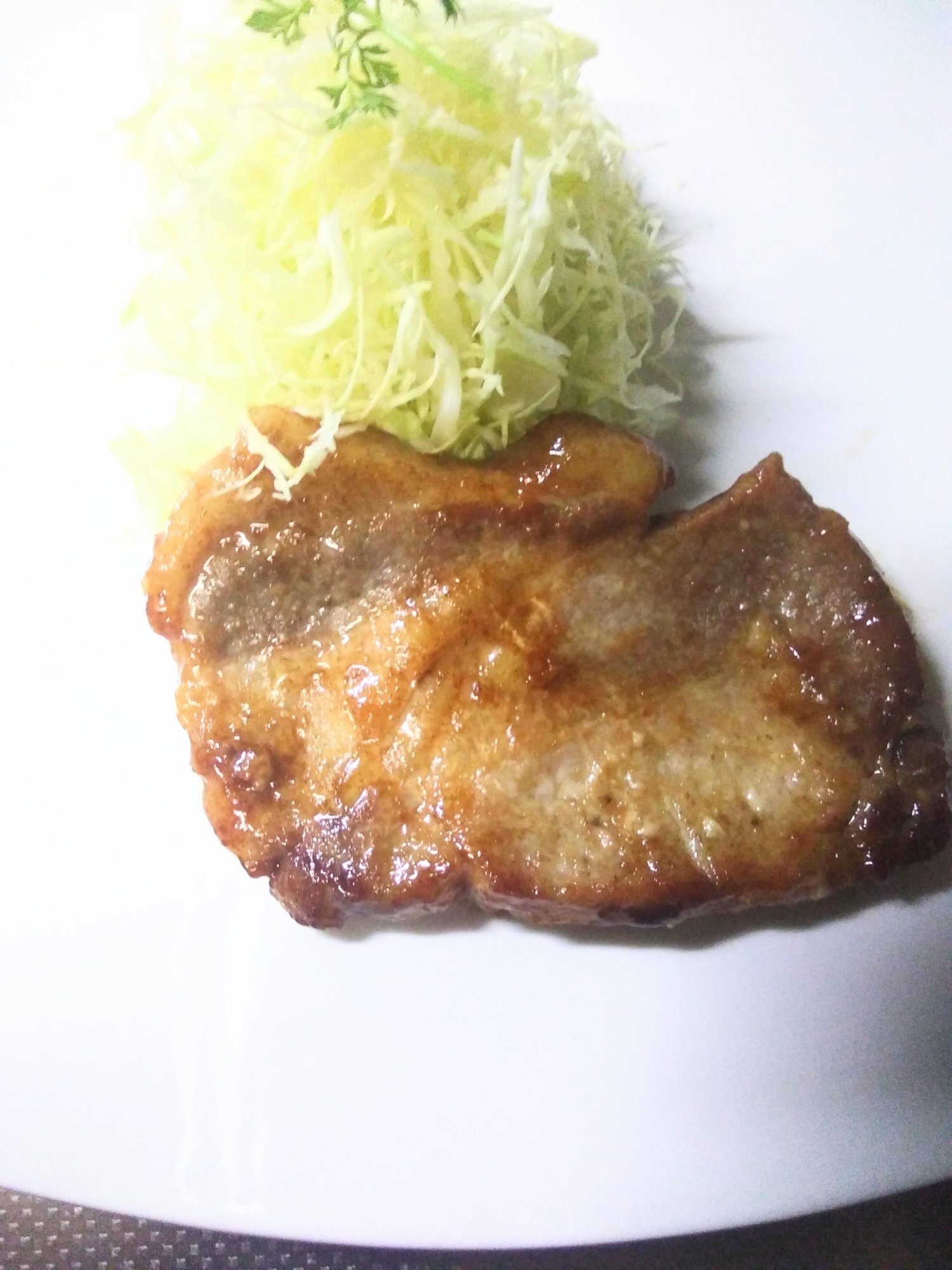 トンテキテリマヨ味　豚肉のステーキ