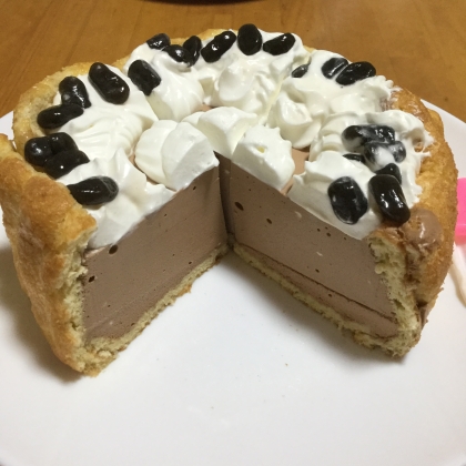 娘の誕生日ケーキで作りました。美味しくできました(^^)