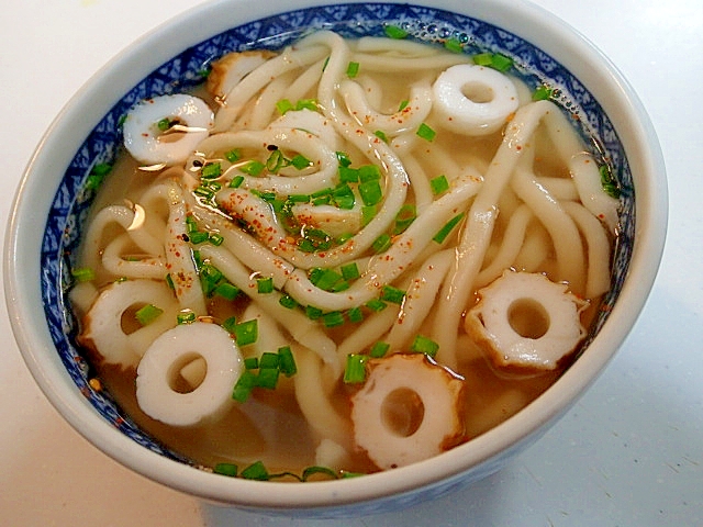 ❤生姜たっぷり　竹輪うどん❤