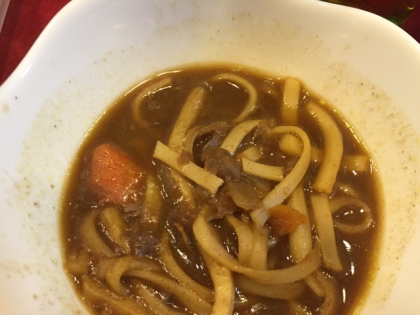 ２日目のカレーうどん、
美味しかったです！