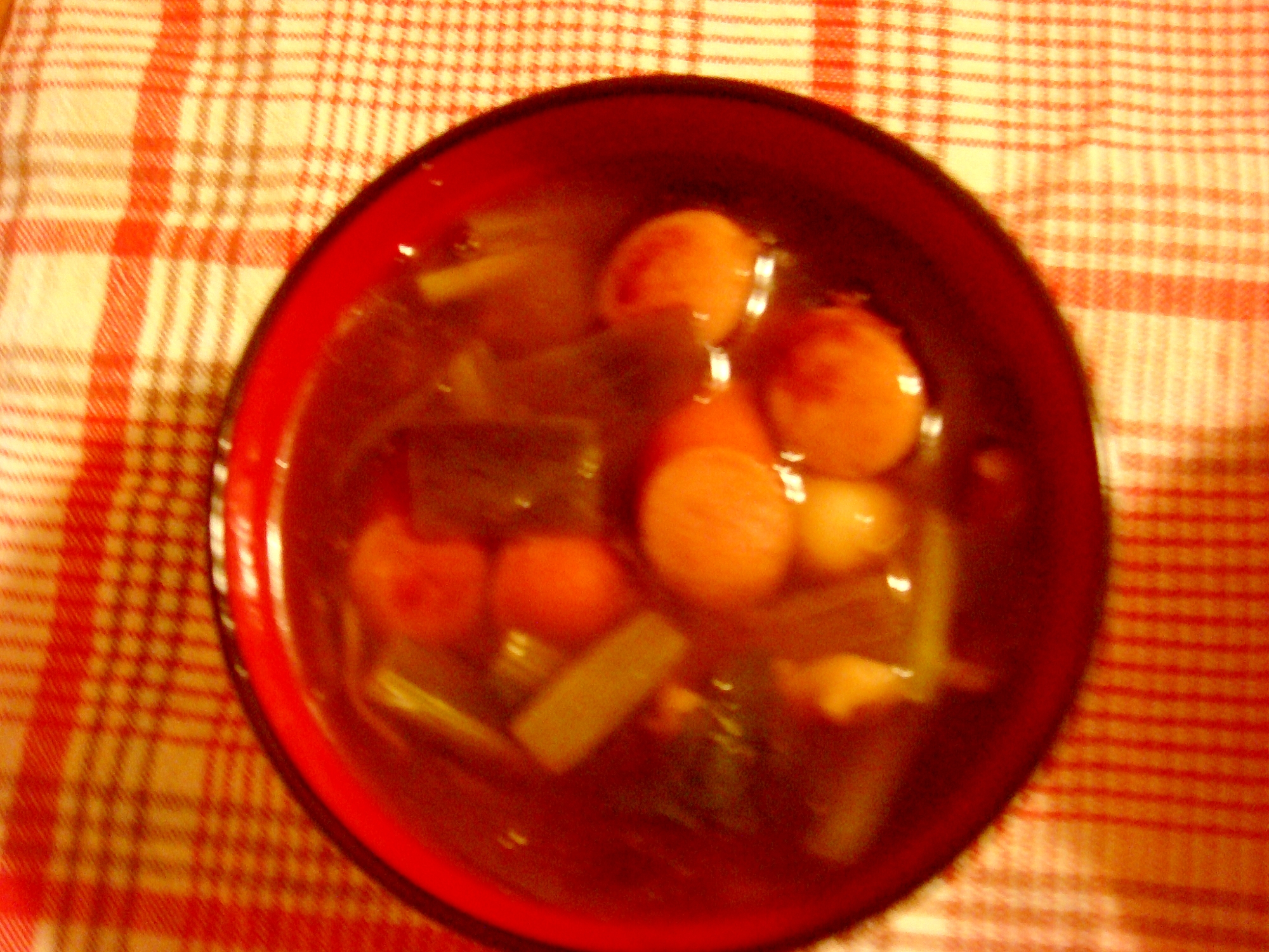 野沢菜のスープ