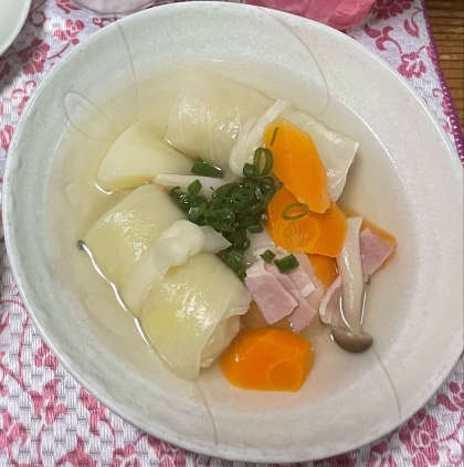 忙しい日は冷凍ロールキャベツで簡単ポトフ
