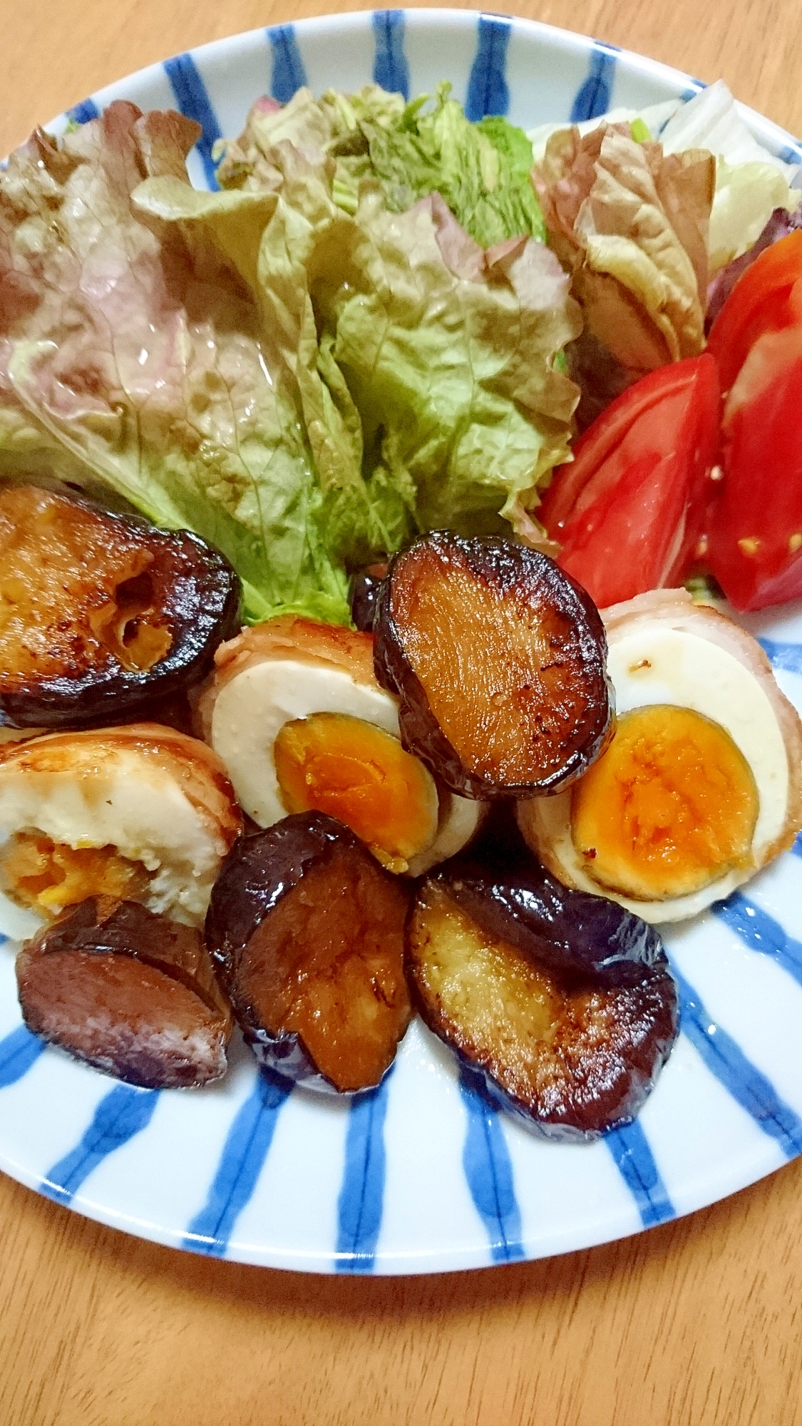ゆで卵の豚肉巻き