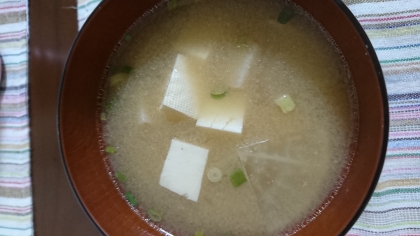 ばあば直伝！豆腐と長ねぎのみそ汁