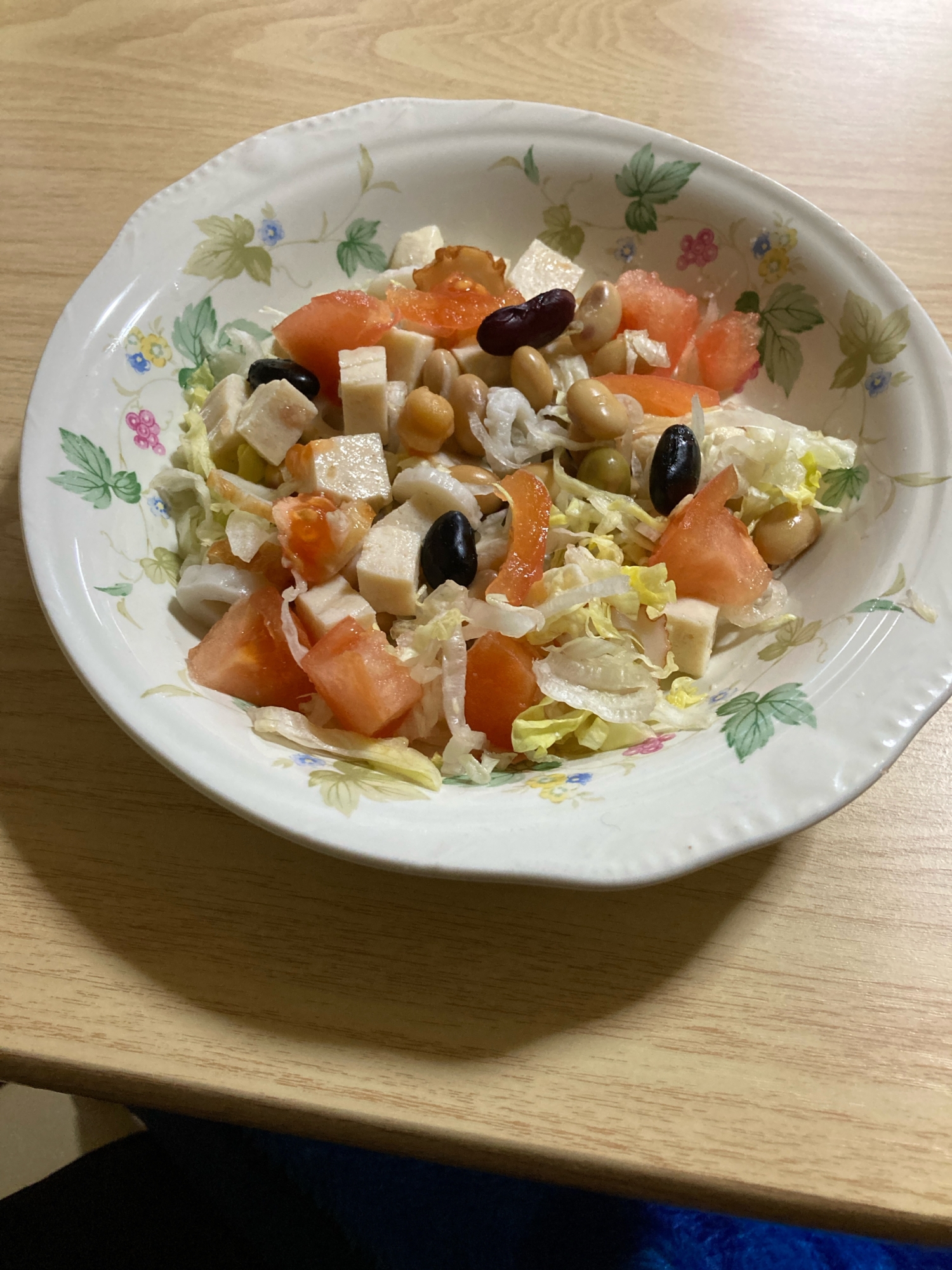 サラダチキンとサラダ豆のサラダ