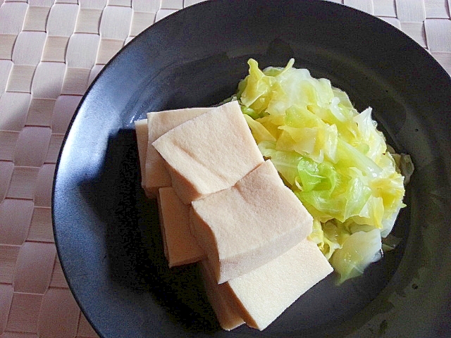 高野豆腐とキャベツのさっと煮✿
