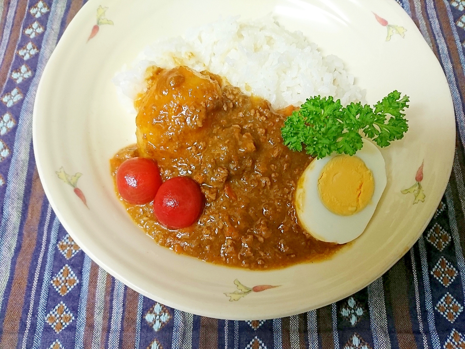 牛赤身で作るあっさりカレー