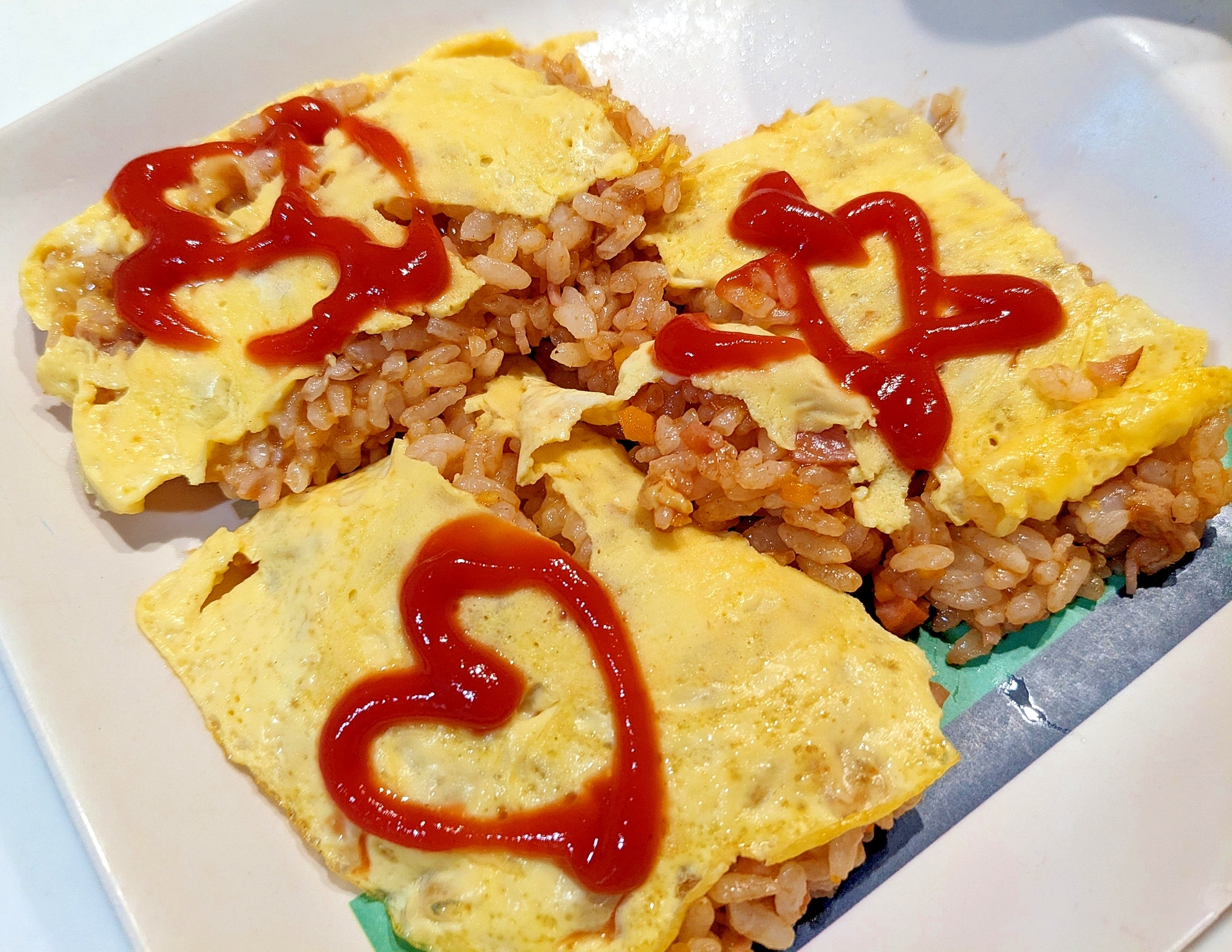 お野菜をたっぷりオムライス／偏食幼児の手作り朝ご飯