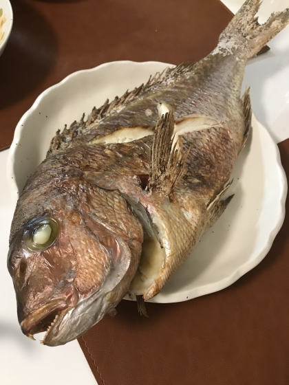 お祝いに 鯛の塩焼き にらみ鯛 レシピ 作り方 By はなまる子 楽天レシピ