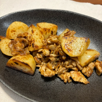 簡単！じゃがいも☆ひき肉カレー炒め