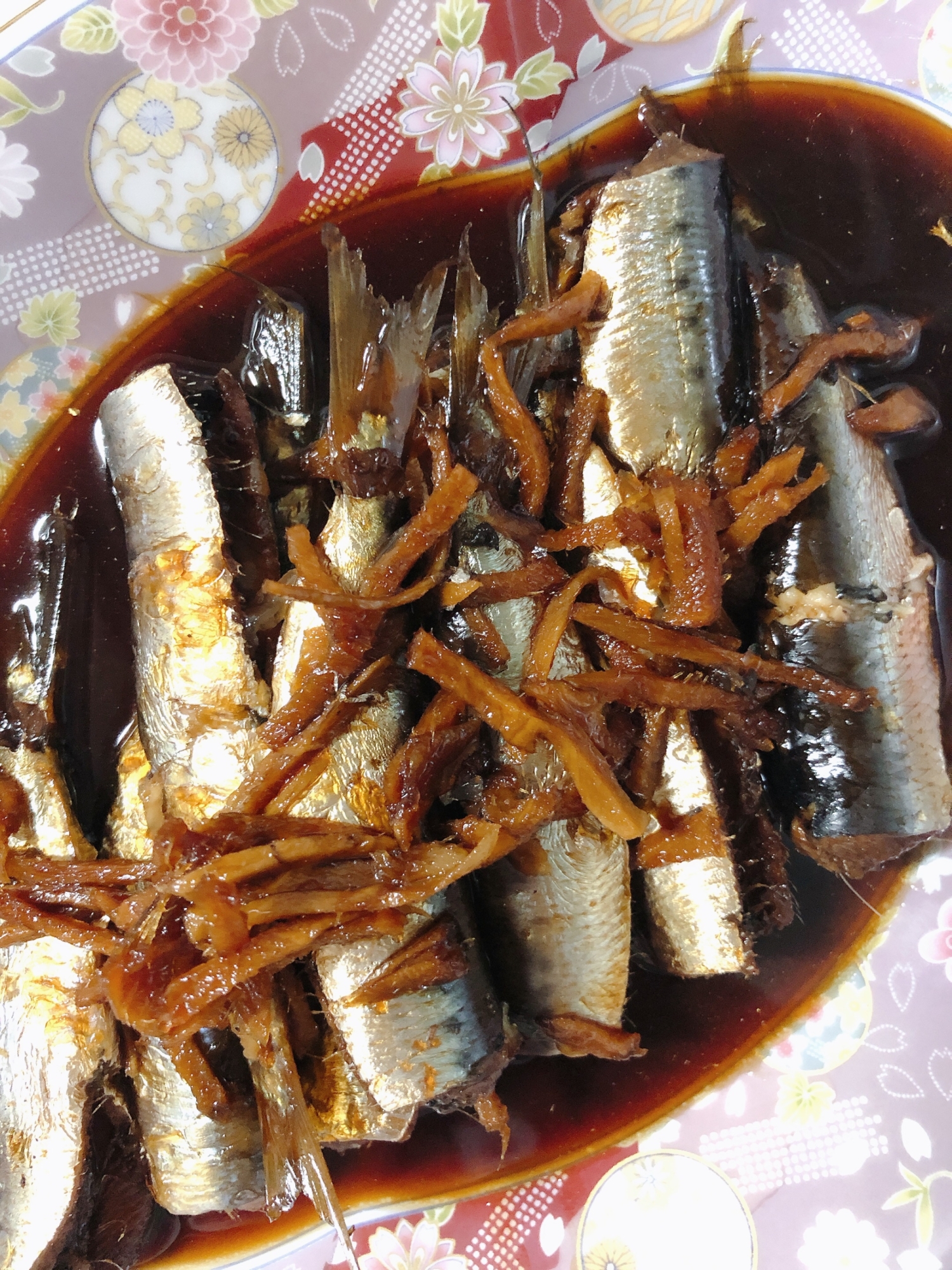 骨まで食べれるいわしの生姜煮