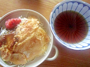 カレーと麵つゆオム素麺