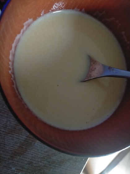 生クリーム不使用とうもろこしでコーンスープ