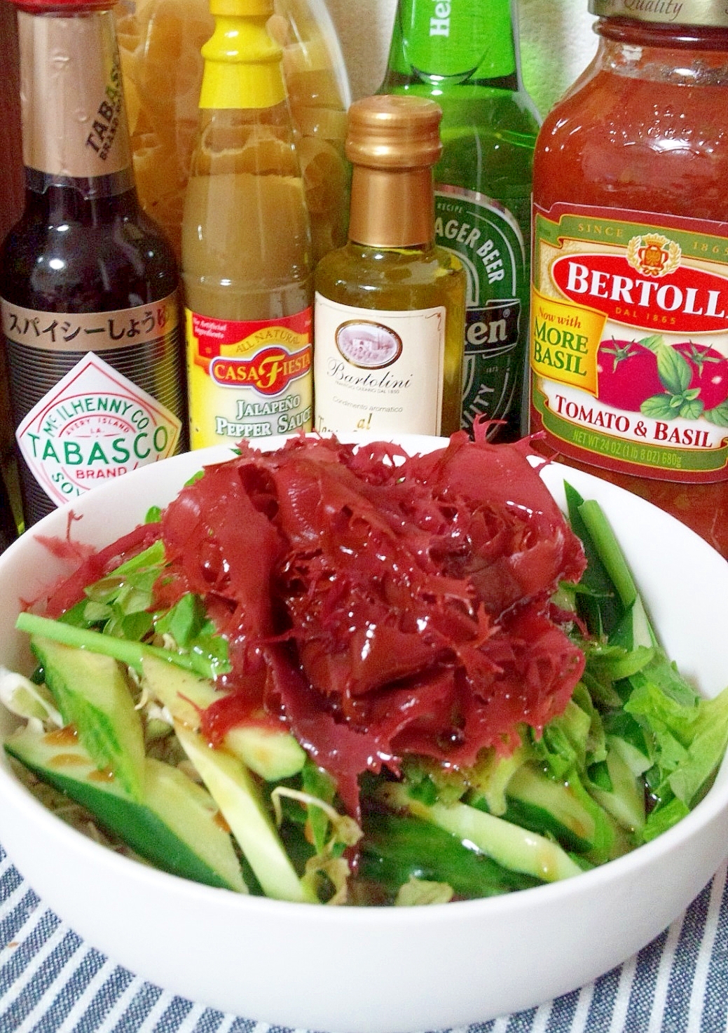 海藻 赤とさか とグリーン系野菜のサラダ レシピ 作り方 By ゆうsaien 楽天レシピ 海藻 赤とさか とグリーン系野菜のサラダ レシピ 作り方 By ゆうsaien 楽天レシピ