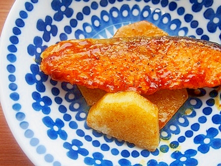 鮭と長芋のカレー粉照り焼き レシピ 作り方 By 京たまご86 楽天レシピ