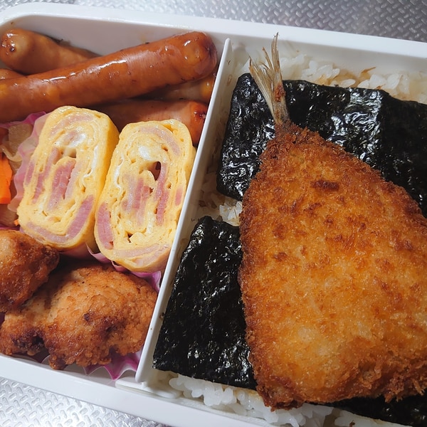 旦那のお昼弁当 アジフライ レシピ 作り方 By Rururu13 楽天レシピ 旦那のお昼弁当 アジフライ レシピ 作り方 By Rururu13 楽天レシピ