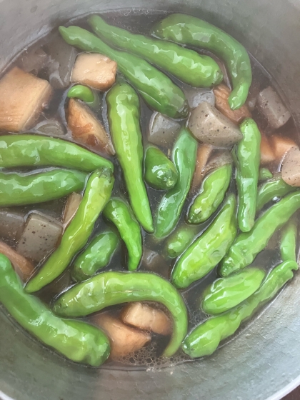 こんにゃくと竹輪と野菜の煮物