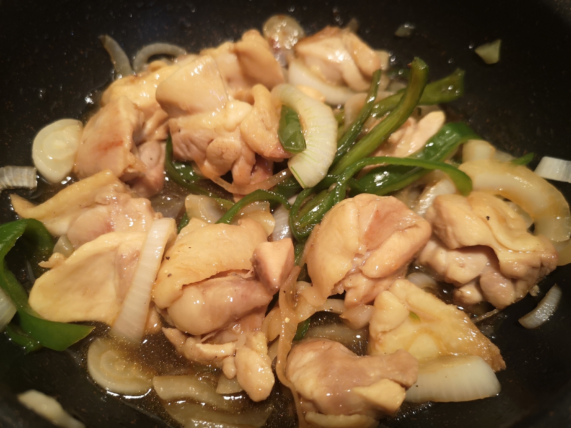 鶏肉と野菜のオイスター炒め