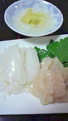 大根と生姜であっさり食べるイカと帆立の刺身 レシピ 作り方 By 2727椿 楽天レシピ 大根と生姜であっさり食べるイカと帆立の刺身 レシピ 作り方 By 2727椿 楽天レシピ