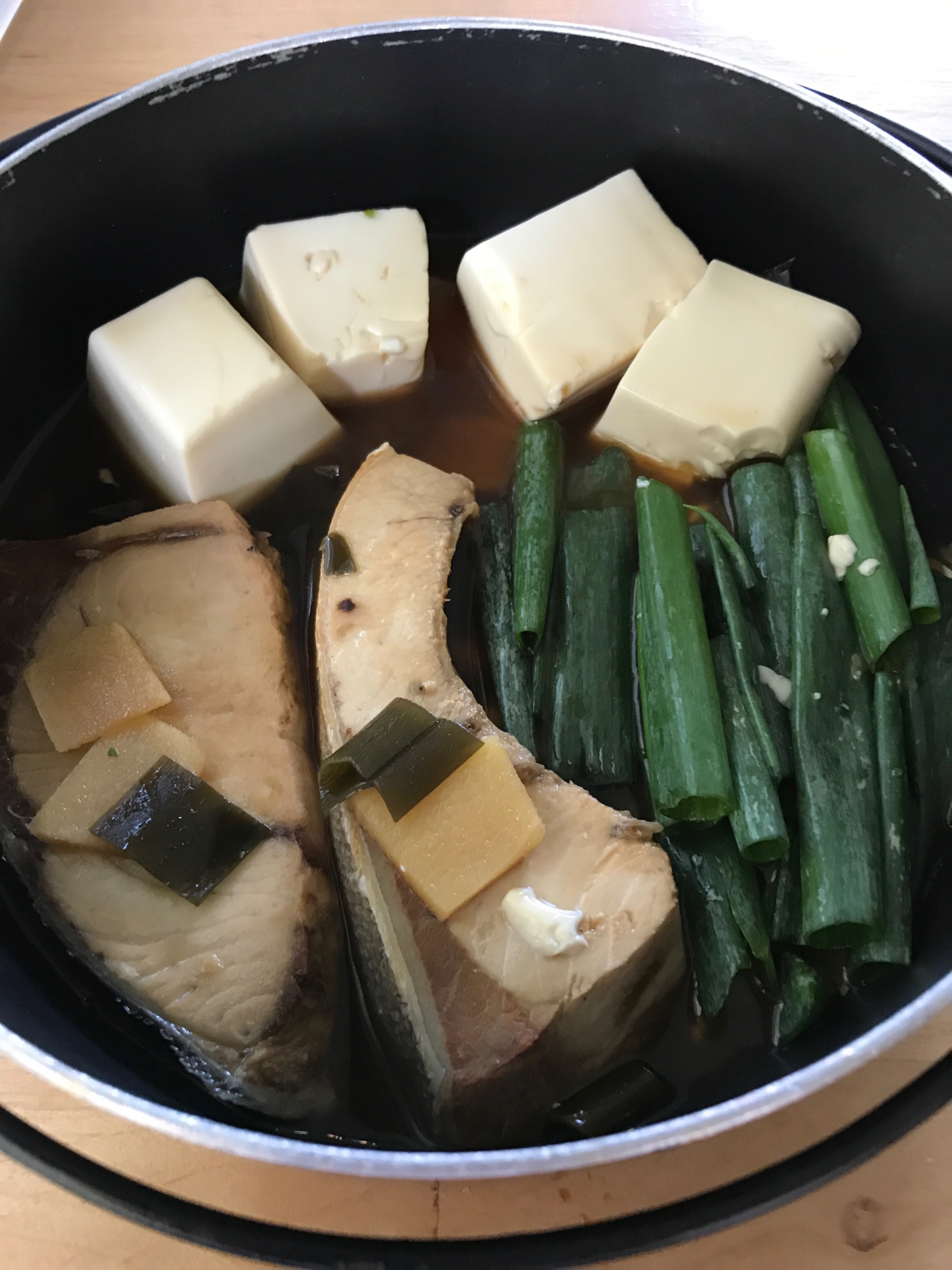 ブリと、豆腐の煮物