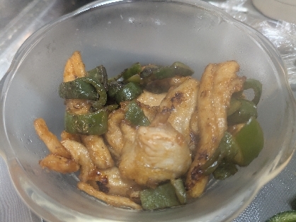作り置きにも♪鶏むね肉とピーマンの甘酢炒め