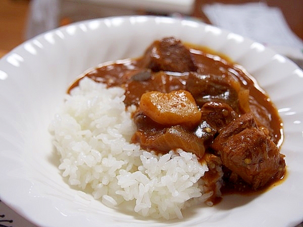 ポークと茄子のカレー