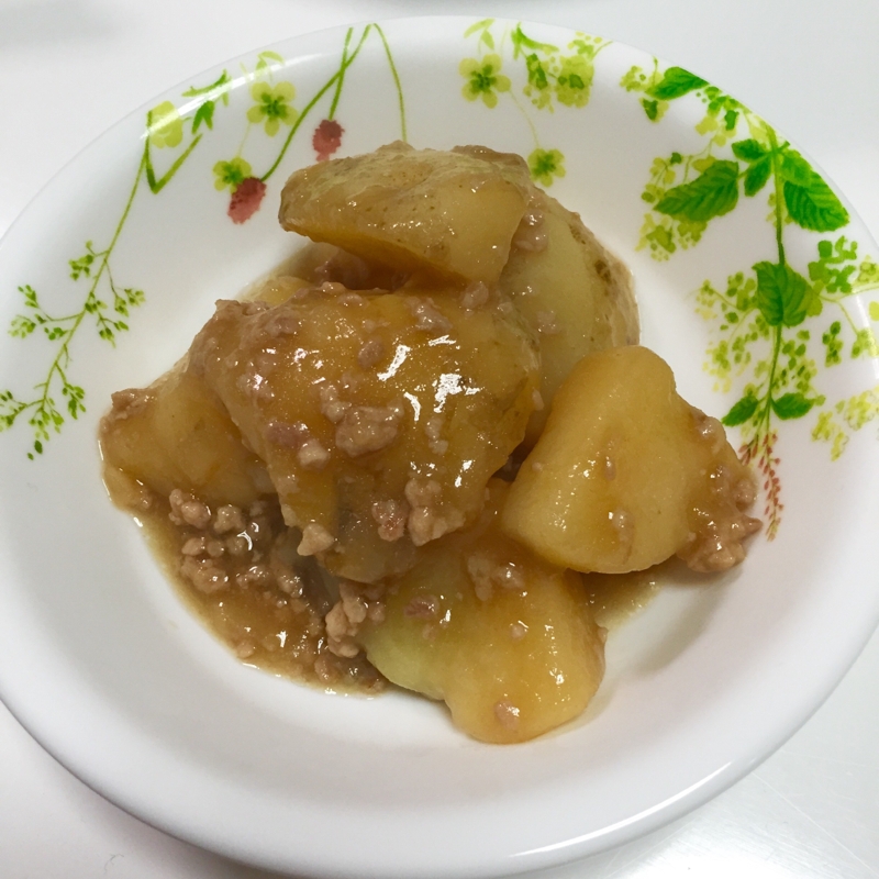 じゃがいもとひき肉のあんかけ