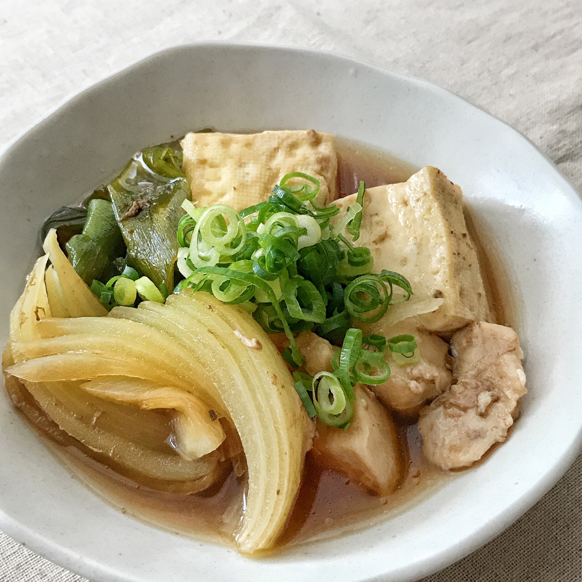 鶏肉のすき焼き風煮物