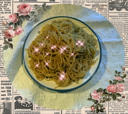 シンプルな具なし焼きそば