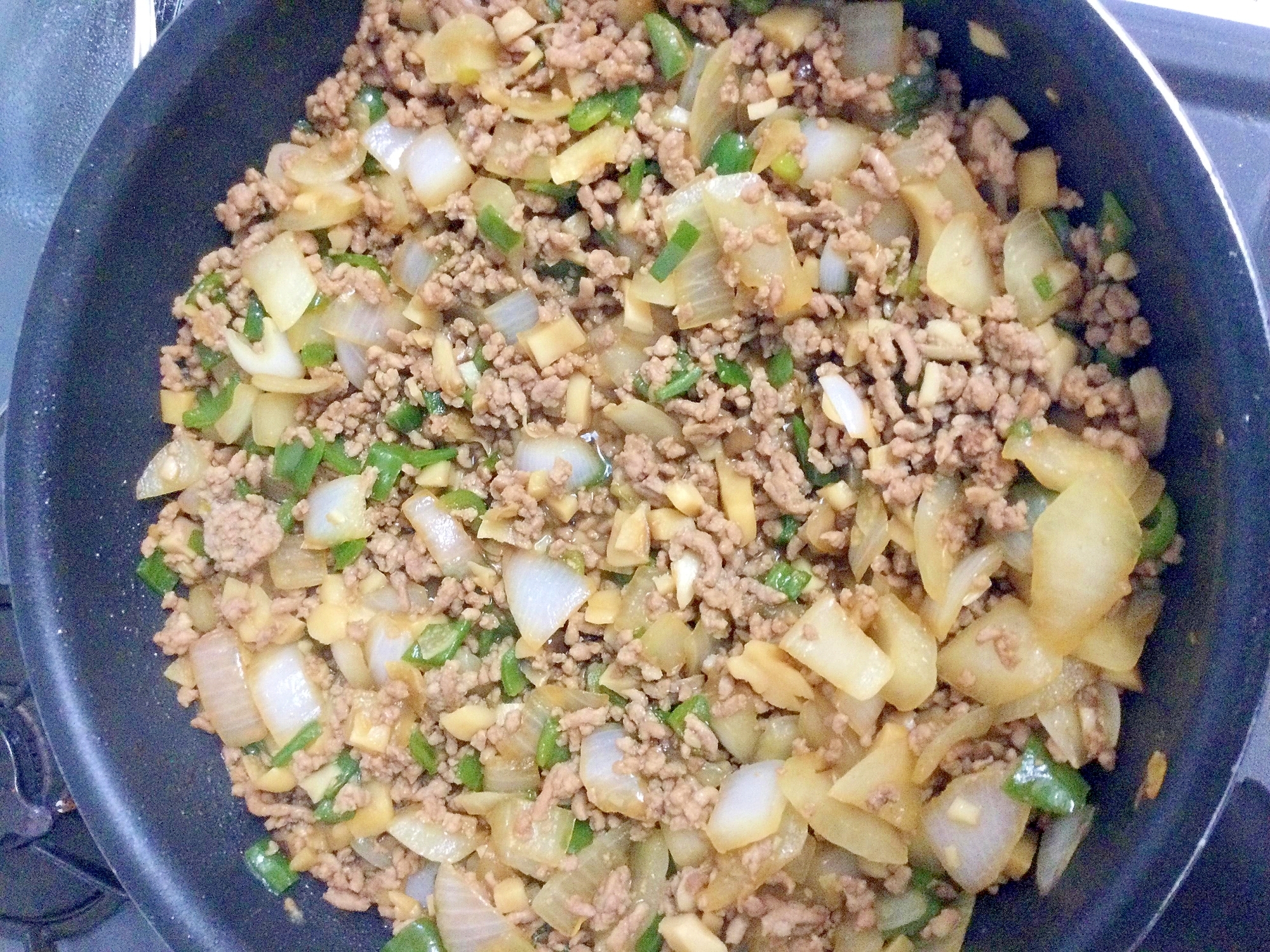 万能！野菜たっぷり合挽肉炒め