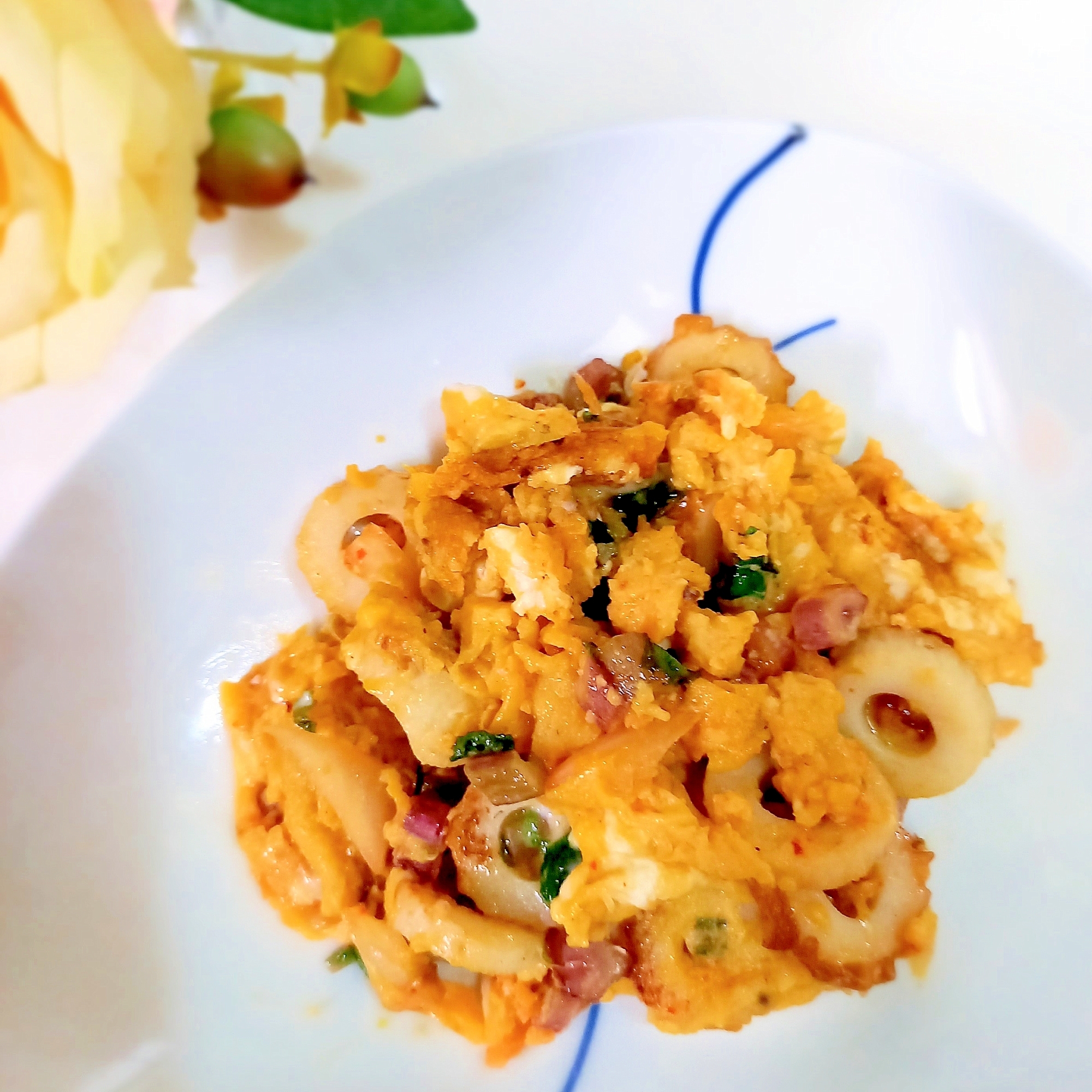 麹生活しましょ☘ちくわとかぶの葉のキム玉炒めꕤ୭*