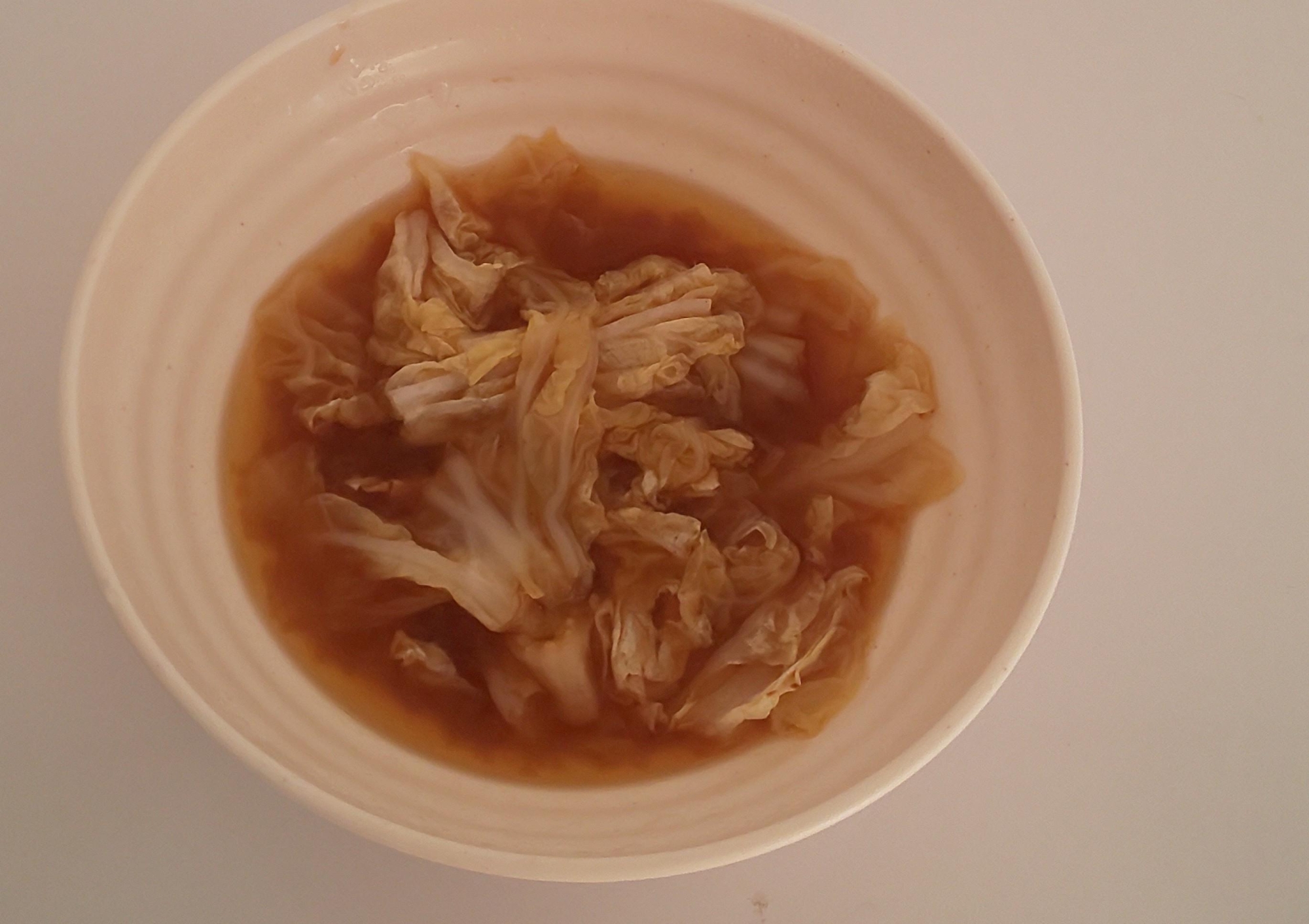 たっぷり白菜味噌汁