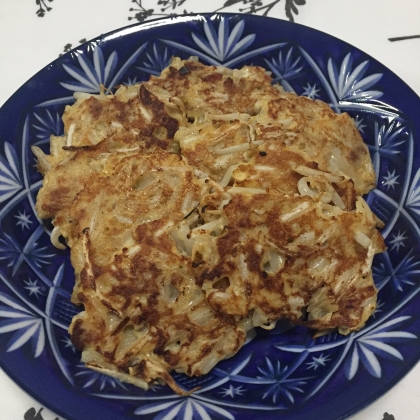 もやしと豚こまのシャキシャキハンバーグ