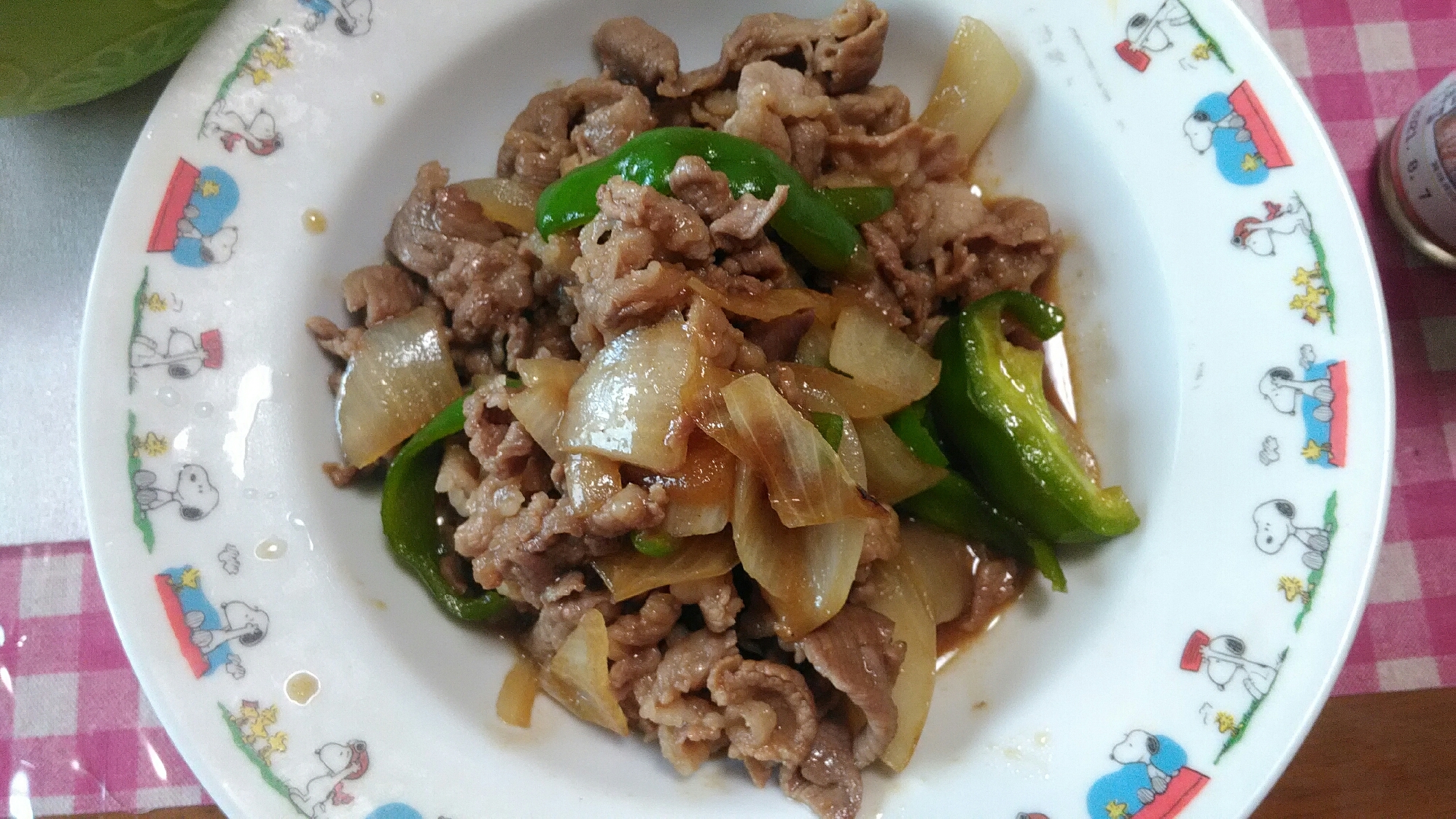 牛ばら肉を焼き肉のタレで焼いた簡単料理