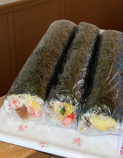 節分・恵方巻きにも☆家にある食材で作る巻き寿司