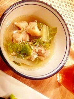 鶏と白菜のシンプルスープ